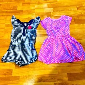 Girls size 6 Romper and dress